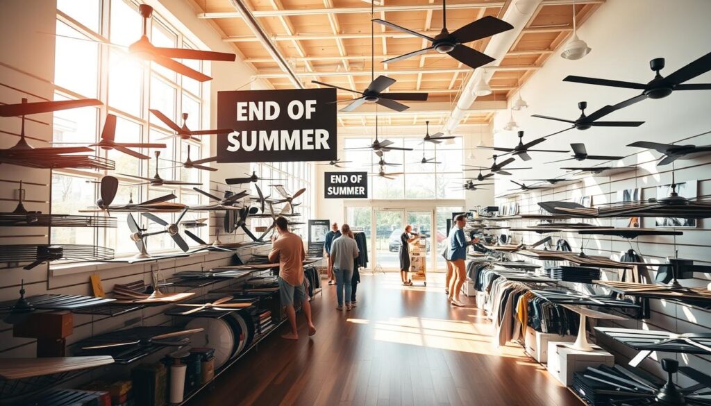 End of summer sales on ceiling fans