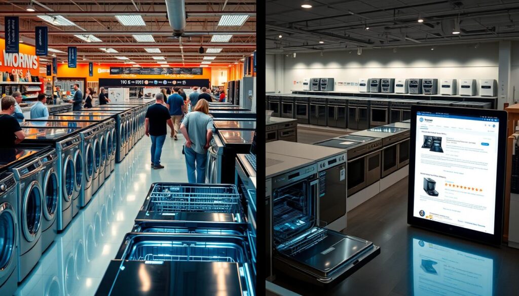 Retail vs online shopping for dishwashers