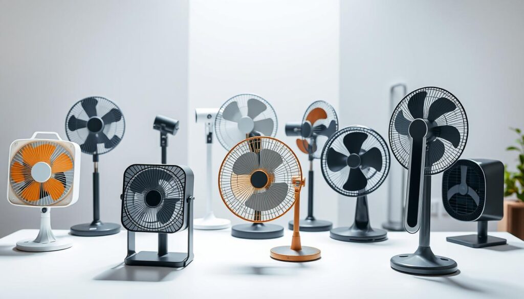 types of desk fans