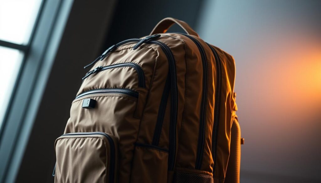 water-resistant travel backpack